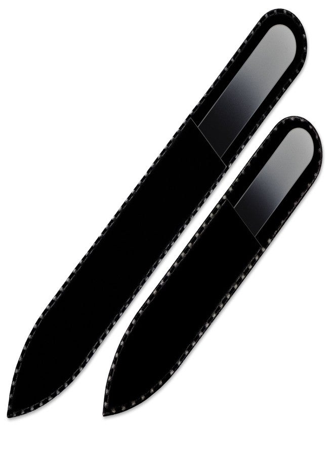 Mont Bleu Set of 2 Color Glass Nail Files - Handmade - Genuine Czech Tempered Glass - Crystal Nail File Manicure Nail Care - Beauty Nail File - Image 2